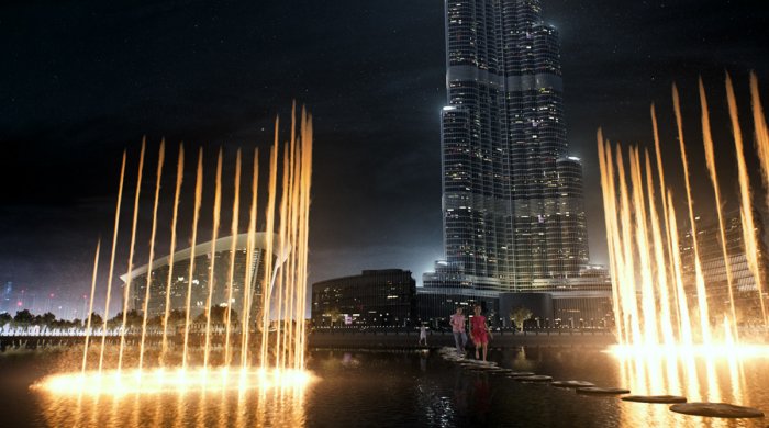 Dubai CGI city