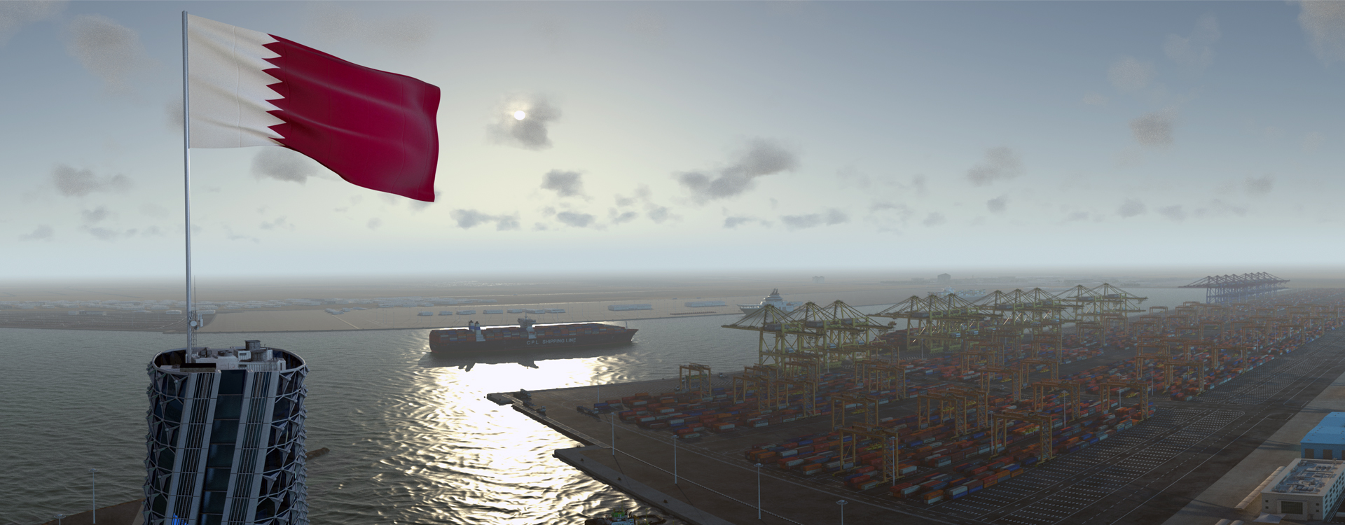 hamad port flag